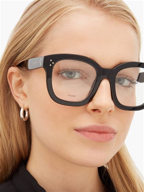 trendy oversized prescription glasses.